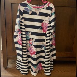 Joules Striped Flower Dress size 9-10 years